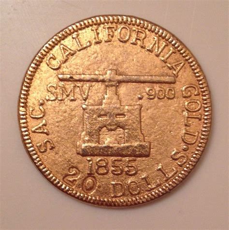 1855 california gold coin value.